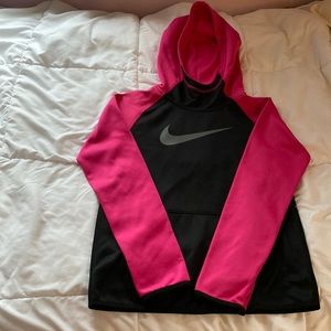 Pink and black Nike sweatshirt